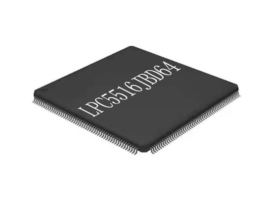 Single Core LPC5516JBD64 Chip Sirkuit Terpadu 64HTQFP Mikrokontroler IC 150MHz