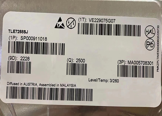 LIN Transceiver IC TLE7258SJ Chip Sirkuit Terpadu 8SOIC Transceiver Chip 20Kbps
