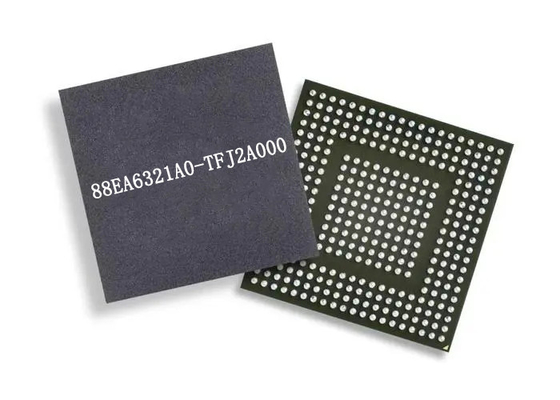 Sirkuit Terpadu Ethernet IC 88EA6321A0-TFJ2A000 Transceiver Lapisan Fisik