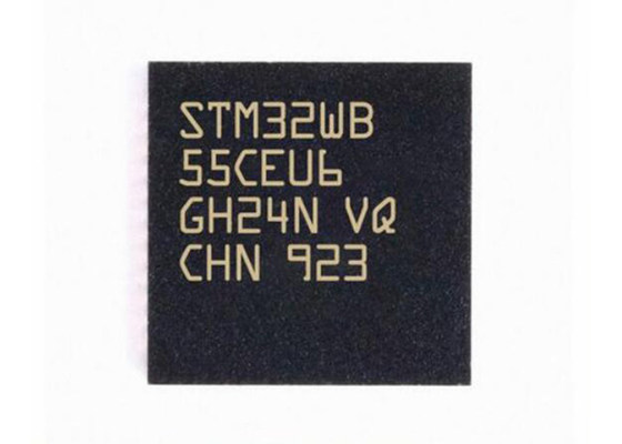 2Mbps STM32WB55CEU6 Mikrokontroler MCU 48UFQFN Multiprotocol Nirkabel 32Bit MCU