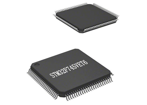 Mikrokontroler MCU STM32F745VET6 512KB Mikrokontroler Tertanam Flash