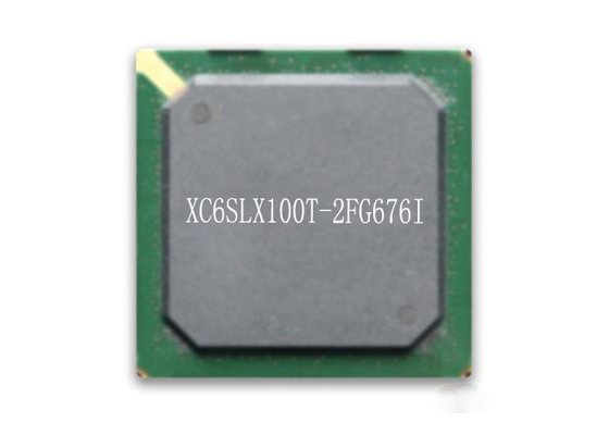 Spartan 6 Chip FPGA XC6SLX100T-2FG676I 676BGA Array Gerbang yang Dapat Diprogram Bidang Tertanam