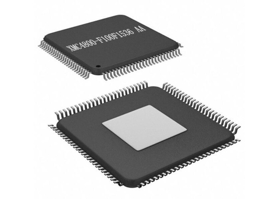 100-LQFP Mikrokontroler MCU XMC4800-F100F1536 AA 32Bit IC Mikrokontroler Inti Tunggal