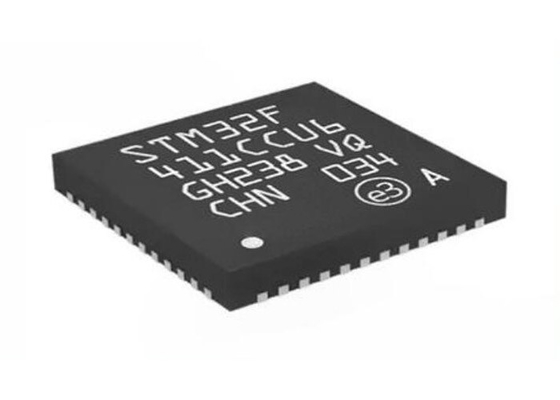 256KB Flash STM32F411CCU6 100MHz Mikrokontroler MCU 48UFQFN 32Bit Inti Tunggal
