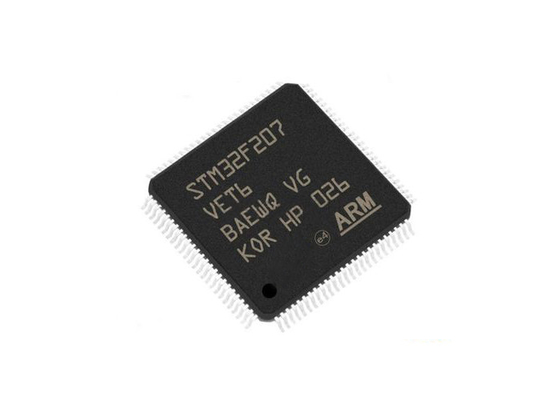 STM32F207VET6 Surface Mount Paket 100-LQFP 120MHz 512KB IC Mikrokontroler