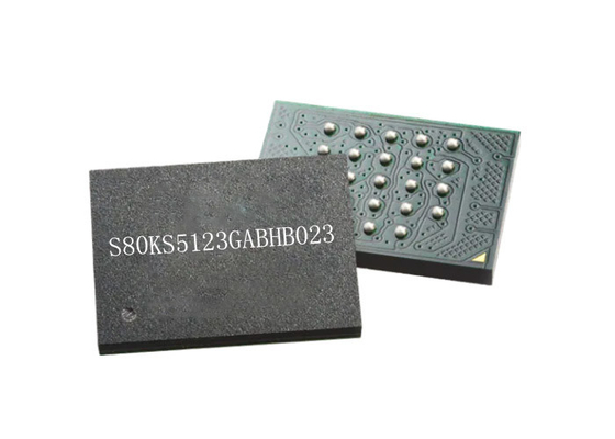 Chip Sirkuit Terpadu 512Mbit S80KS5123GABHB023 35ns 24-FBGA IC Memori
