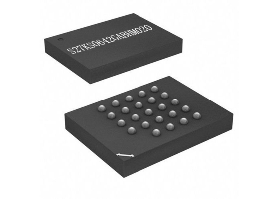 Chip Sirkuit Terpadu 64Mbit S27KS0642GABHM020 Pseudo SRAM Chip Memori 200MHz