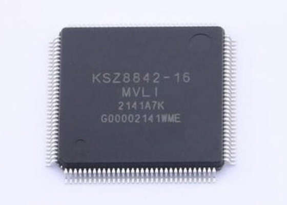 Integrated Circuit Chip KSZ8842-16MVLI Dua Port Ethernet Switch IC LQFP128