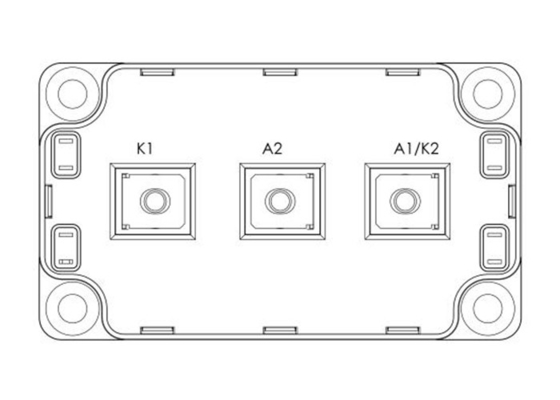 Modul IGBT Otomotif 1200V MSCDC450A120AG Rectifiers Diode Arrays Module 450A