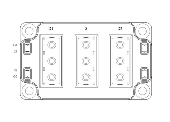 Modul IGBT Otomotif MSCSM70DUM017AG 2N-Channel SiC MOSFET Modul Daya 700V