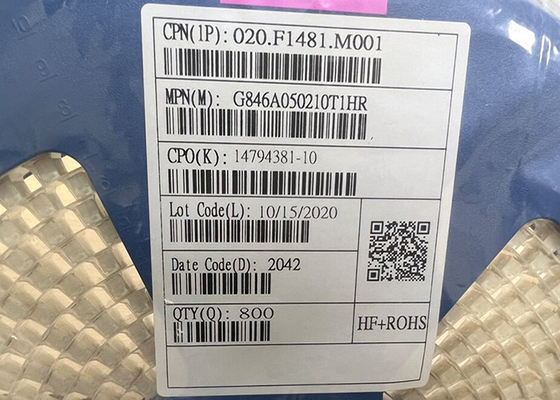 G846A050210T1HR SMD Tabung Chip Sirkuit Terpadu Dan Rumah Kawat