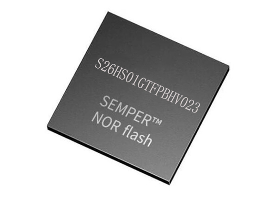 FLASH NOR IC Memori S26HS01GTFPBHV023 166MHz Chip IC CMO 24-FBGA Kecepatan Tinggi