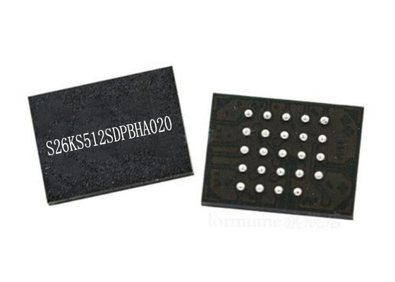 IC Memori 512Mbit S26KS512SDPBHA020 NOR Chip Memori Flash 24-FBGA 166MHz Paralel