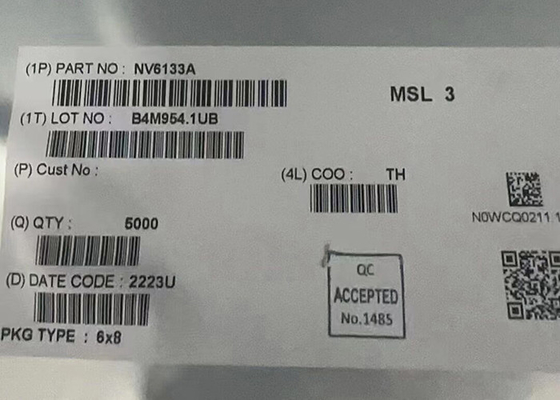 Muat Chip Driver NV6133A GaNFast Power IC 30-QFN Chip Sirkuit Terpadu 330mOhm