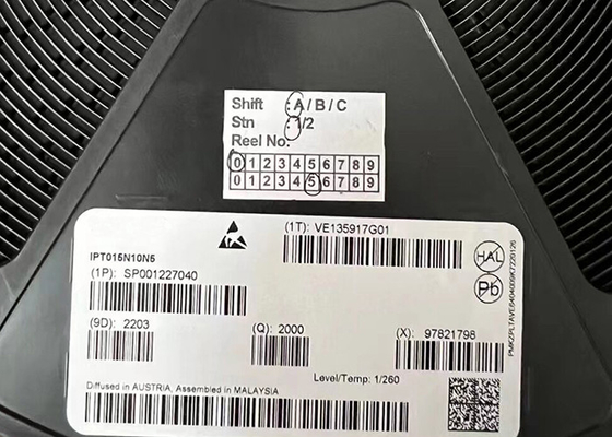 N Channel IPT015N10N5 100V Transistor Daya 8-PowerSFN Chip Sirkuit Terpadu