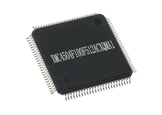 ARM Cortex-M4 XMC4504F100F512ACXQMA1 Mikrokontroler MCU 100-LQFP 32Bit Inti Tunggal