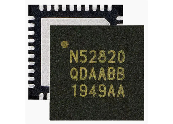 2.4GHz 40-VFQFN BT IC NRF52820-QDAA-R7 RF Transceiver IC Pemasangan Permukaan
