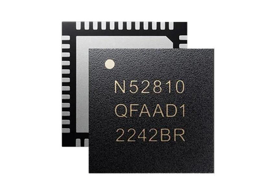 Transceiver 2,4 GHz NRF52810-QFAA-E-R 48-VFQFN Sistem RF Qn Sebuah Chip