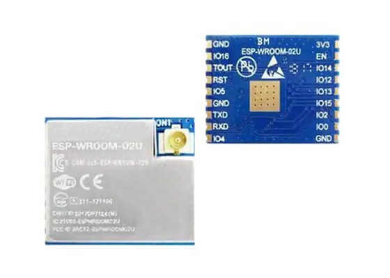 Modul Transceiver WiFi ESP-WROOM-02U-N4 18-SMD Modul Komunikasi Nirkabel
