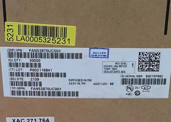 FAN53870UC00X 20-XFBGA Chip Sirkuit Terpadu Chip Manajemen Daya IQ Rendah
