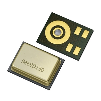 Sensor IC IM69D130V01XTSA1 Mikrofon MEMS Dengan Linearitas Output Tinggi Hingga 130dBSPL