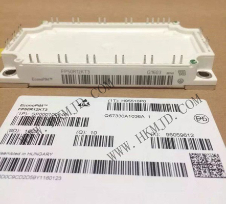 Modul IGBT Otomotif FP50R12KT3 Modul IGBT Inverter Tiga Fase 1200V 75A 280W Modul Chassis Mount