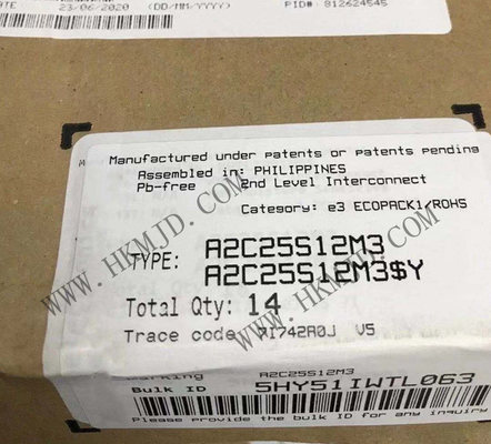 A2C25S12M3-F Modul IGBT Otomotif ACEPACKTM 2 Modul Daya Dengan Dioda Lembut Dan NTC
