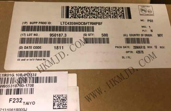Chip Sirkuit Terpadu LTC4359HDCB 4V hingga 80V Kontroler Dioda Ideal DFN6