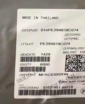 Chip sirkuit terintegrasi MFRC63002HN 3V RFID Transponder IC 32-VFQFN