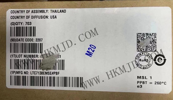 Chip sirkuit terintegrasi LTC7138EMSE 400mA Buck Switching Regulator IC MSOP16