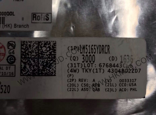 Chip sirkuit terintegrasi LM5165YDRCR 150mA Konverter Buck Sinkron VFDFN10
