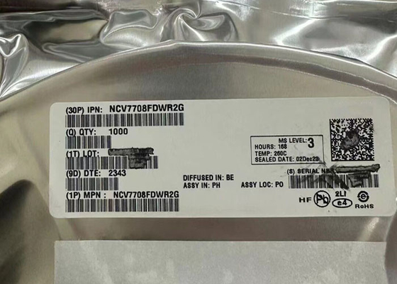 Chip sirkuit terintegrasi NCV7708FDWR2G 500mA Double Hex Half Bridge Driver 28-SOIC
