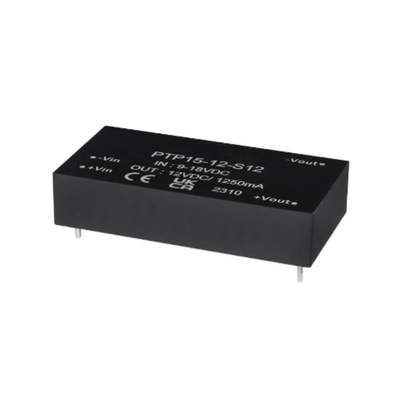 Chip sirkuit terintegrasi PTP15-12-S12 Modul terisolasi DC DC Converter 5-DIP Modul