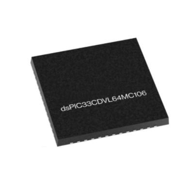 Microcontroller MCU DSPIC33CDVL64MC106-I/M8 2 Core 16-Bit 100MHz Kontroler Sinyal Digital