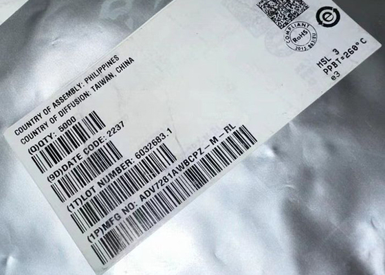 Chip Sirkuit Terpadu ADV7281AWBCPZ-M 6 Saluran 4 Dekoder Video SDTV Berlebihan