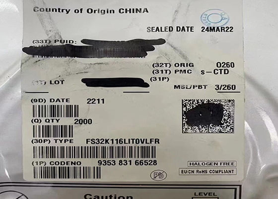 Mikrokontroler MCU FS32K116LIT0VLFR 48MHz ARM Cortex-M0+ S32K Mikrokontroler IC 48-LQFP