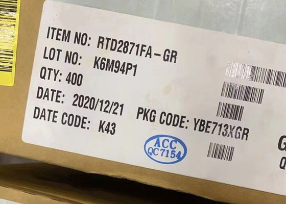 Integrated Circuit Chip RTD2871FA-GR 4K Smart Augmented Reality atau Virtual Reality TV SoC