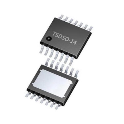 Chip Sirkuit Terpadu TLE75004-EPD SPI Kontrol 4 Saluran Lower Side Switch