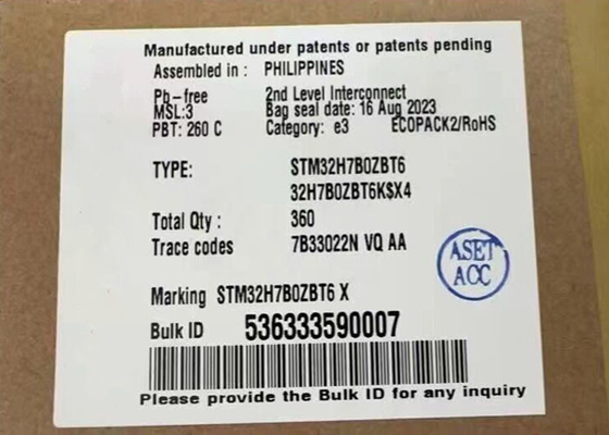 Mikrokontroler MCU STM32H7B0ZBT6 Paket Mikrokontroler Tertanam 144-LQFP