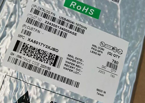 Chip sirkuit terintegrasi USB4604I-1070HN USB 2.0 HSIC Controller Hub 4-Port Berkecepatan Tinggi