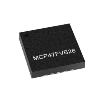 Integrated Circuit Chip MCP47FVB28-E/MQ Octal Channel 12-Bit DAC Dengan Antarmuka I2C