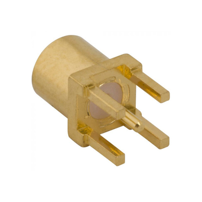 Konektor 925-137J-51P 50Ω SMPM PCB lurus Jack Bor Lurus Melalui Lubang