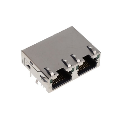 RJSBE5381C4 Konektor RJ45 RA Shielded Ethernet Konektor Dengan LED