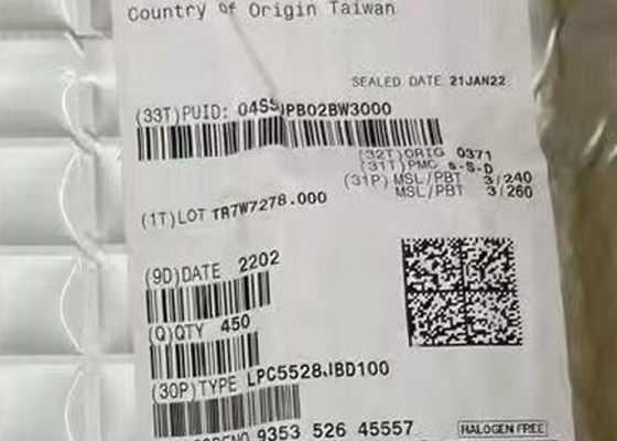 LPC5528JBD100 Mikrokontroler MCU 150MHz Arm Cortex-M33 Mikrokontroler HLQFP-100