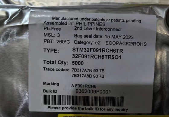 STM32F091RCH6TR Mikrokontroler MCU Mainstream Arm Cortex-M0 MCU jalur akses