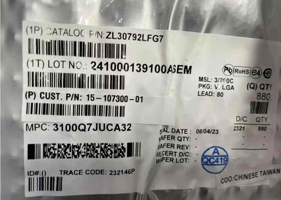 ZL30792LF Ethernet IC IEEE 1588 Dan Synchronous Ethernet Packet Clock Network Synchronizer