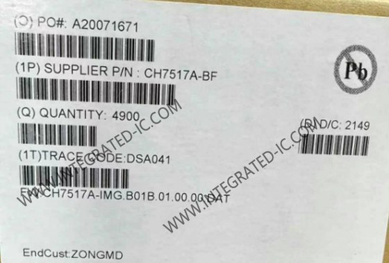 CH7517A Integrated Circuit Chip Low-Power DisplayPort Untuk VGA Converter QFN-40