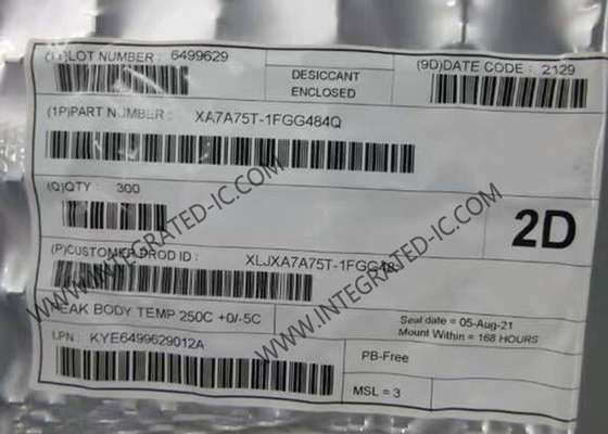 Artix-7 XA Logic IC XA7A75T-1FGG484Q 75520 LE FPGA - Field Programmable Gate Array