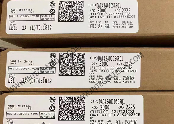 Chip sirkuit terintegrasi DAC43401DSGRQ1 8-Bit Otomotif Smart DAC 8-WSON