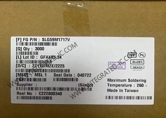 SLG59M1717V Chip Sirkuit Terpadu GreenFET Sakelar Beban N-Channel Tunggal STQFN-16